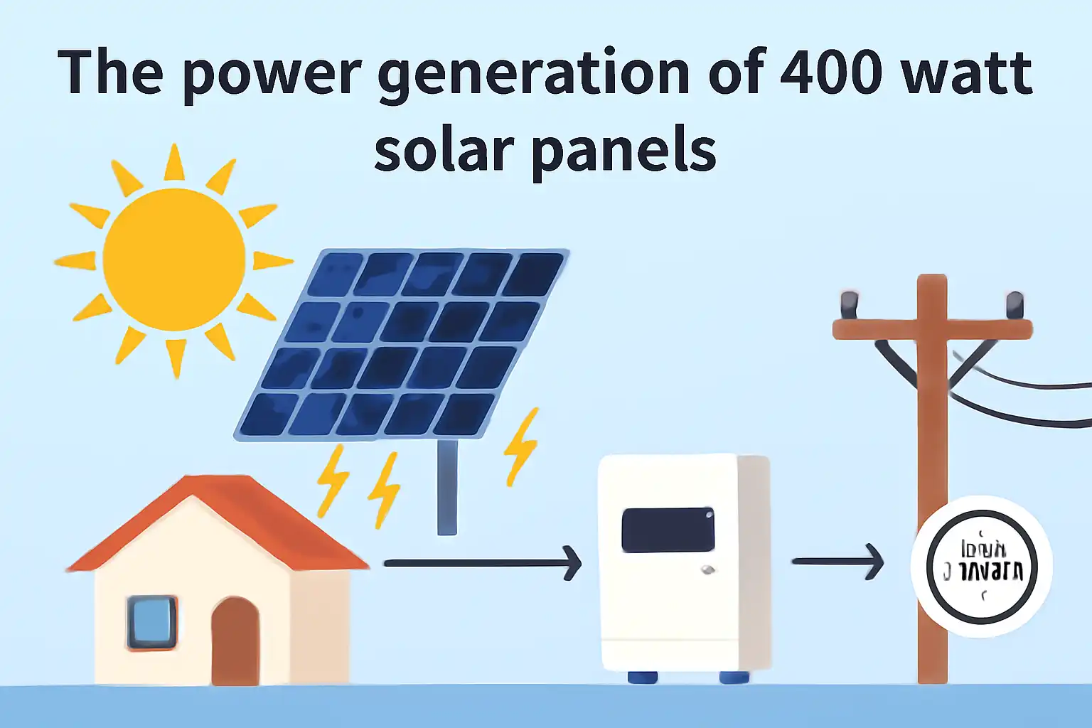 400ワットのソーラーパネルの発電量を計算する方法